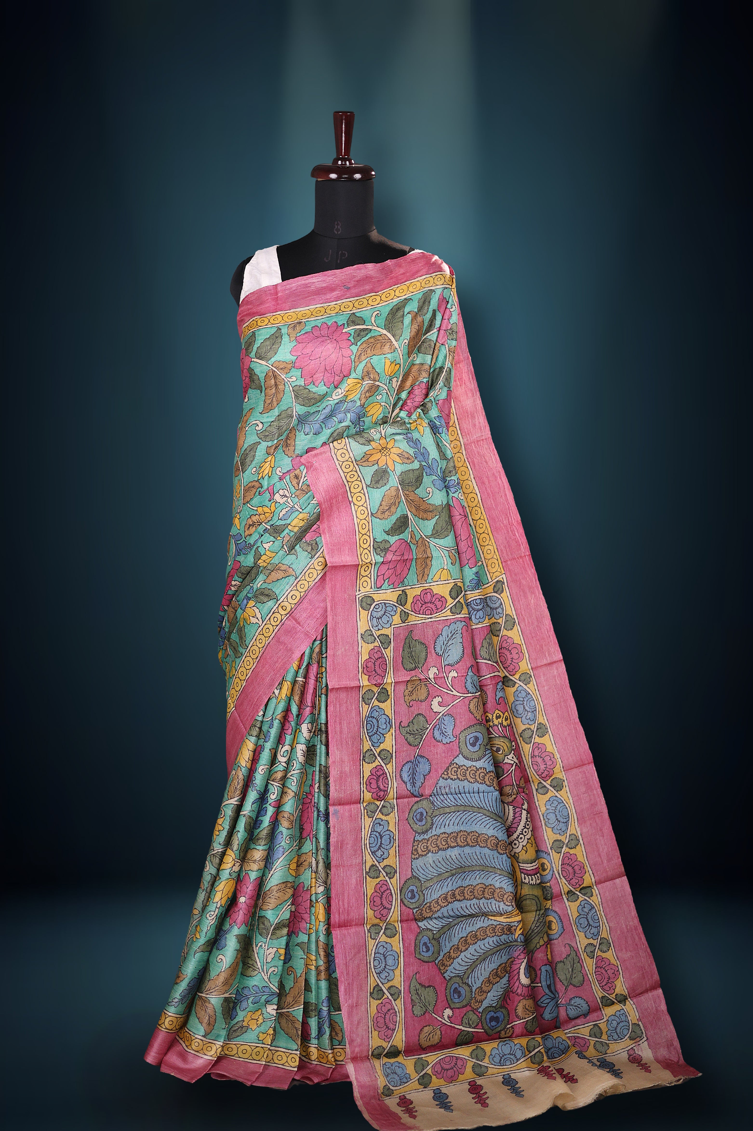 Pure Tussar Hand Kalamkari